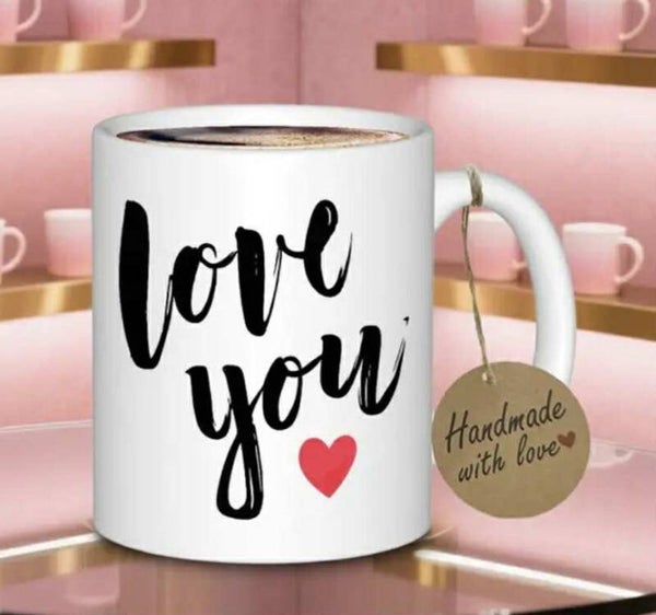 Liefdevolle mok met tekst en/of foto