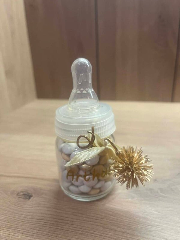 Mini glazen papflesje