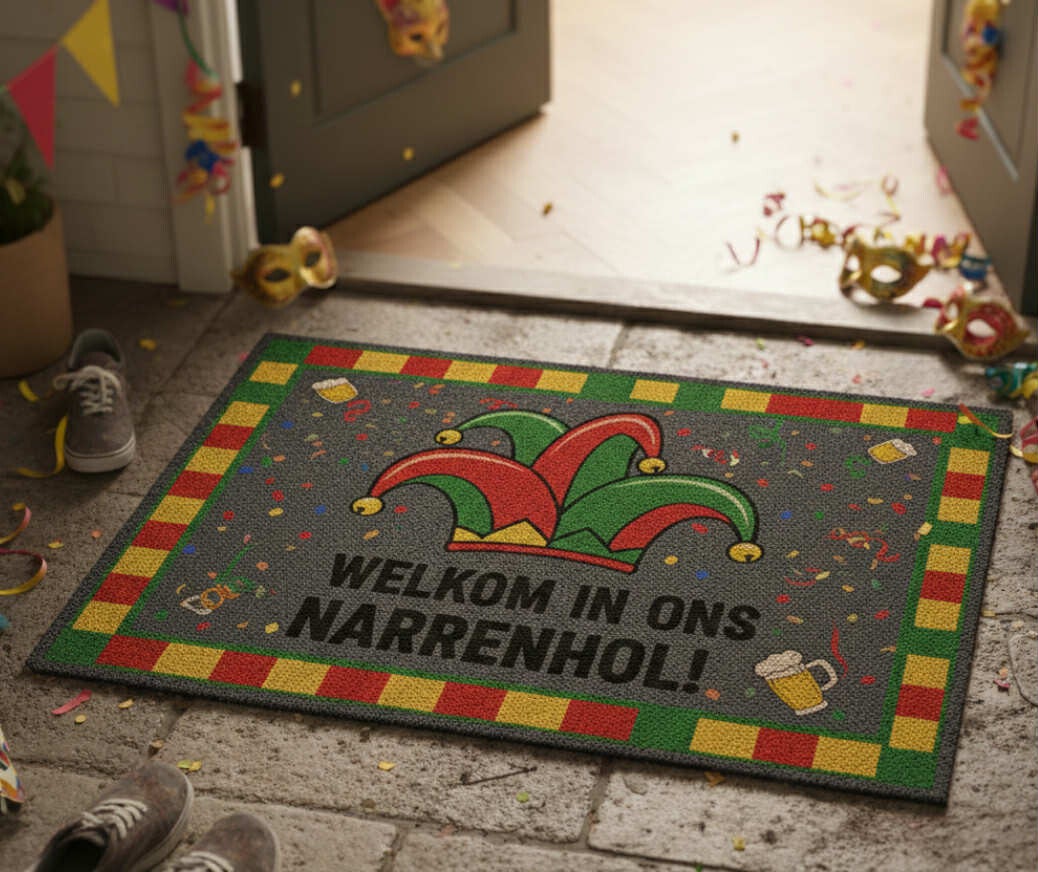 Gepersonaliseerde deurmat voor carnaval - 40x60 cm