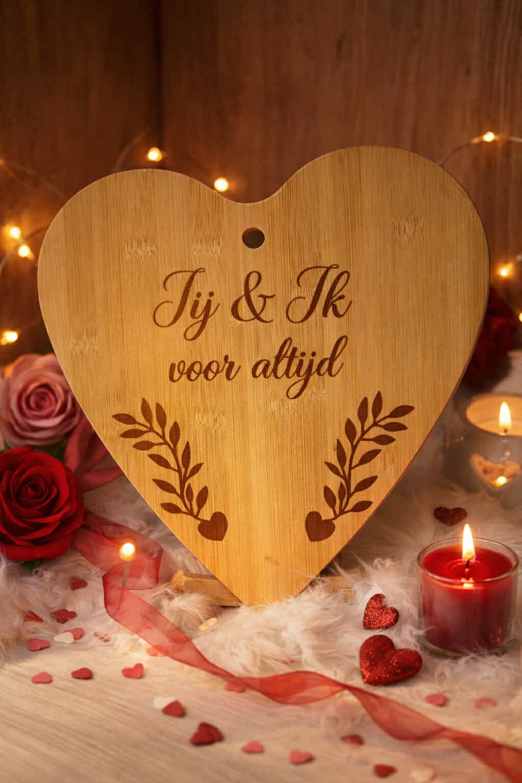 Houten hart plank - Gepersonaliseerd naar keuze