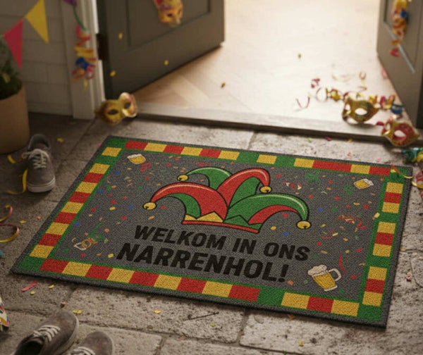 Gepersonaliseerde deurmat voor carnaval - 40x60 cm