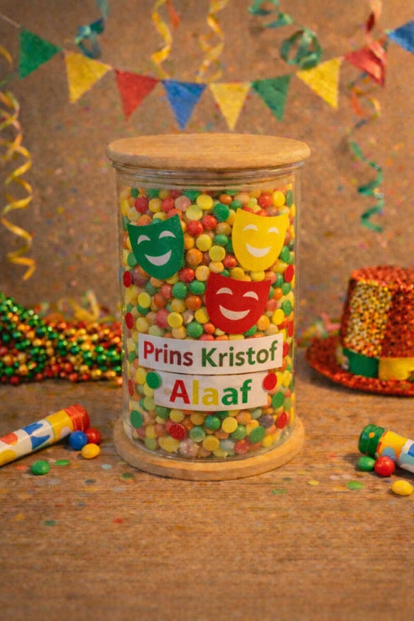 Gepersonaliseerde voorraadpot Carnaval - 750 ml
