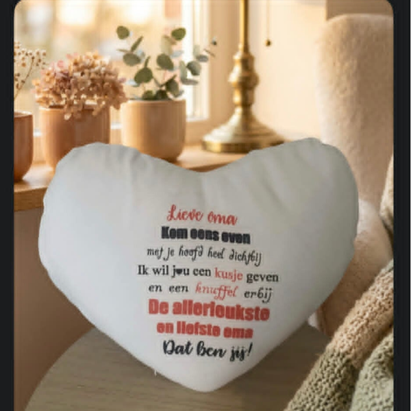 Hartvormig kussen