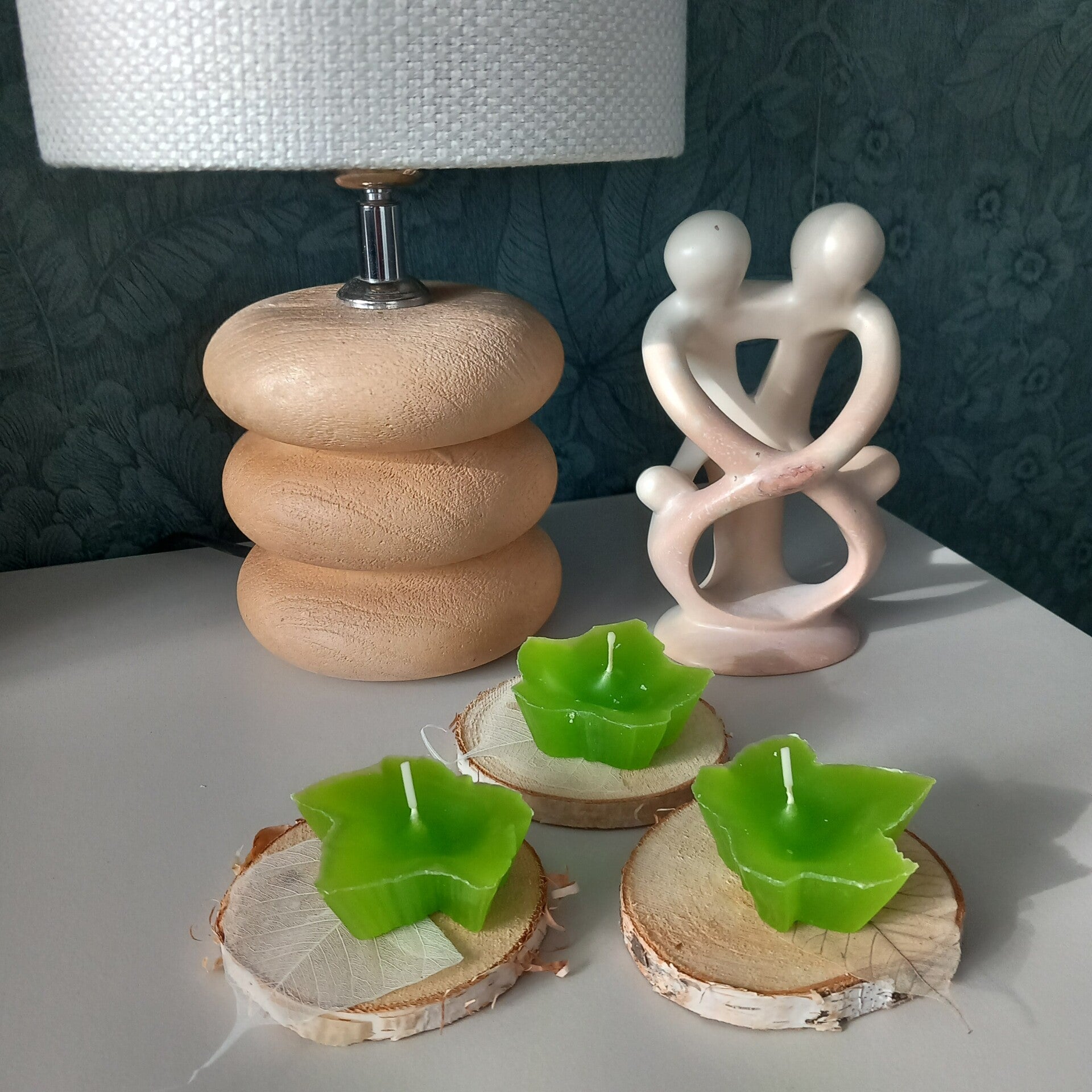 Bloemenkaars blad (set van 6)