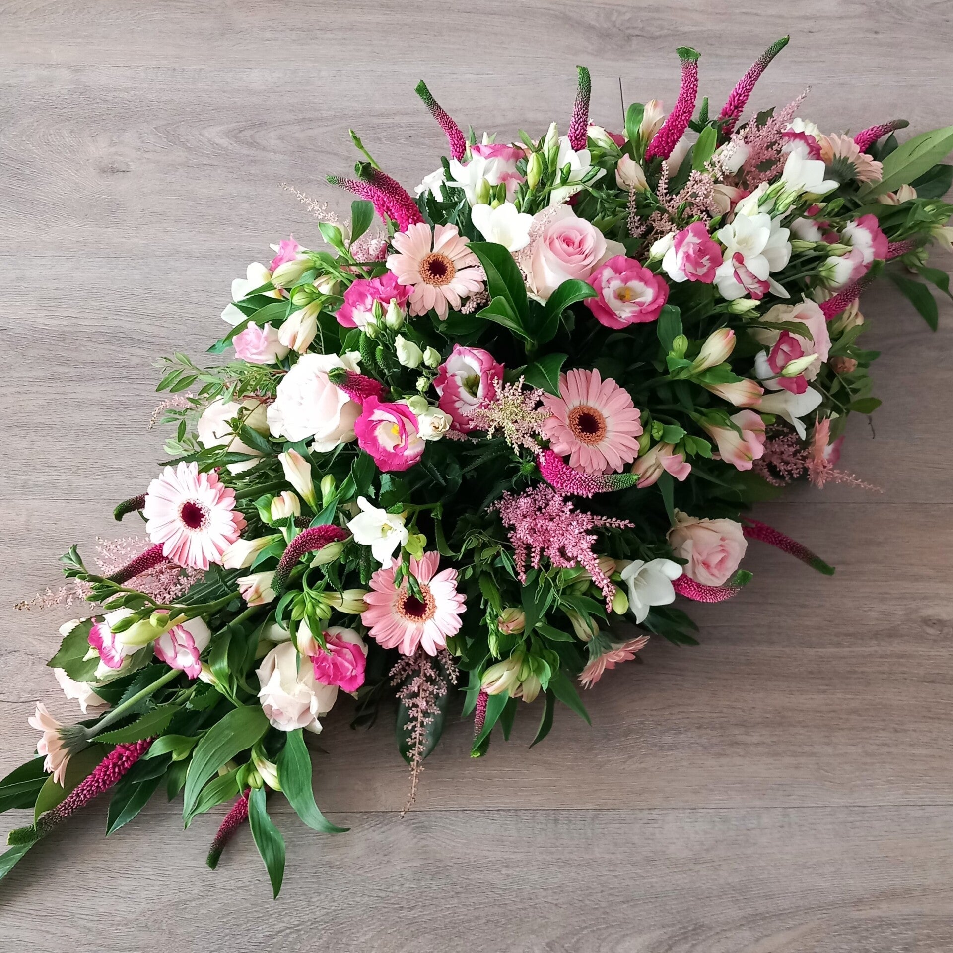 Rouwarrangement Ellips (Roze)