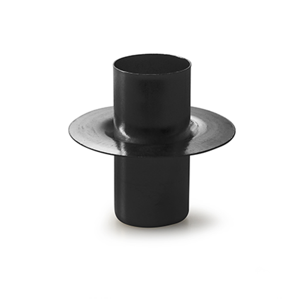 Metalen kaarsenhouder zwart