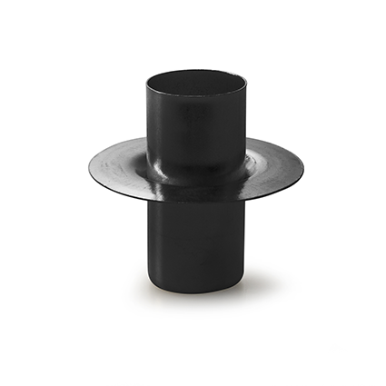 Metalen kaarsenhouder zwart