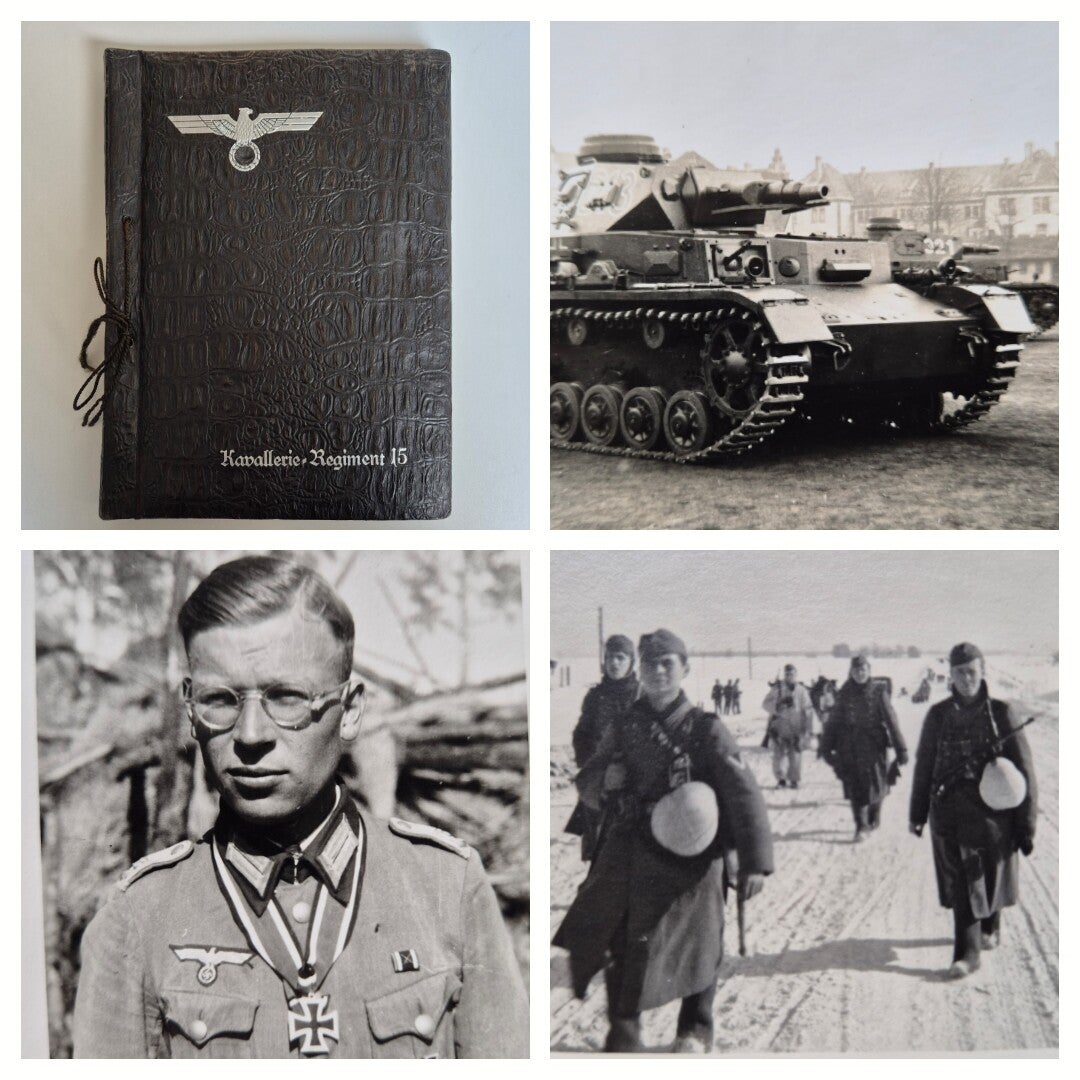 German Honour Chronicle 15th Cavalry Regiment Paderborn with Knight's Cross bearer!