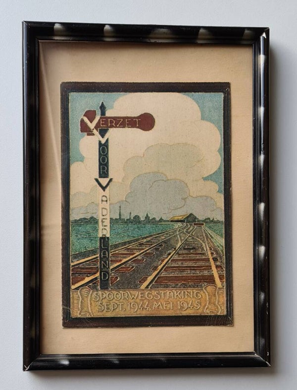Commemorative print of the 1944 railway strike