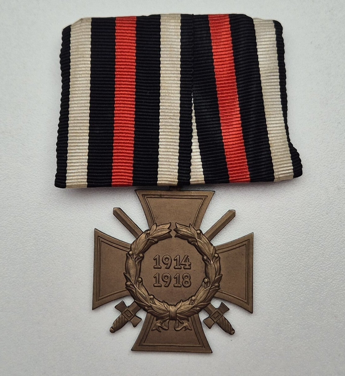 Einzelspange : 'Hindenburg Kreuz mit Schwertern' 1914-18 'HKM"