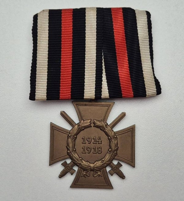 Einzelspange : 'Hindenburg Kreuz mit Schwertern' 1914-18 'HKM"
