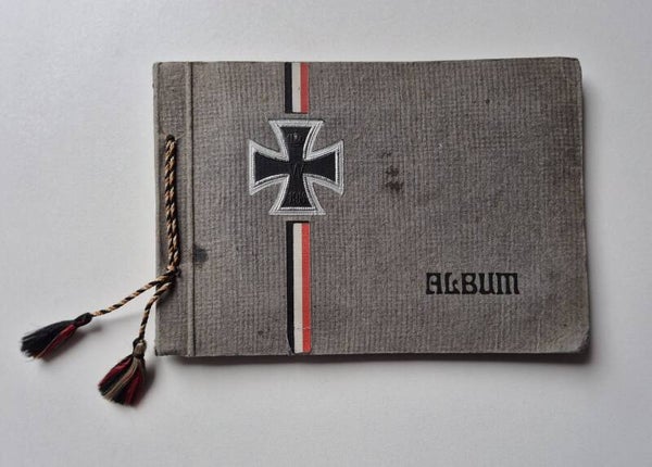 Empty German photo album from the First World War with a patriotic design!