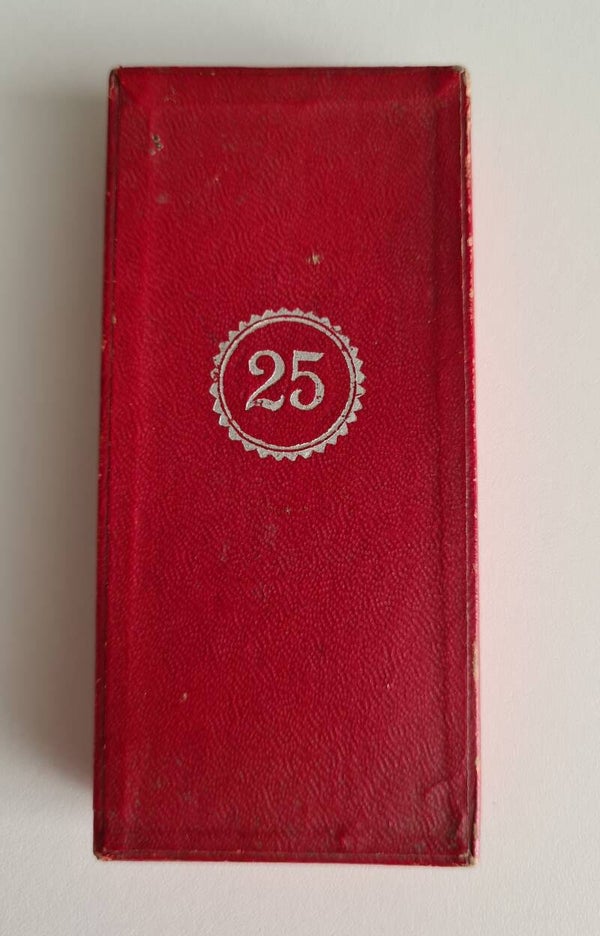 25 Years Faithful Service Medal with box !