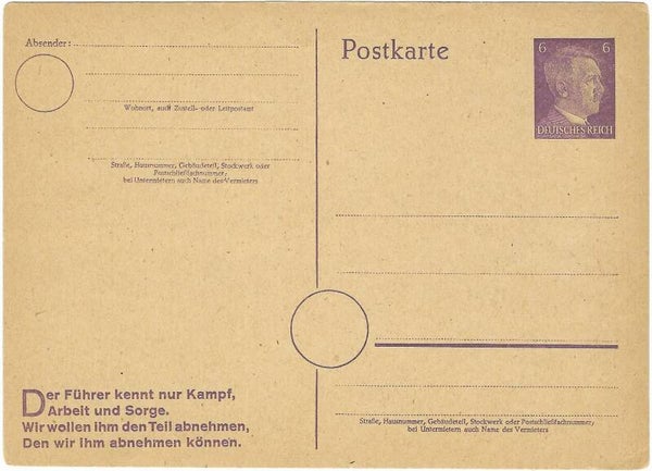 Postcard Third Reich in MINT-Condition