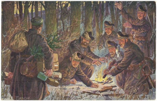 Feldpostkarte "Weihnachten im Felde'' 1915