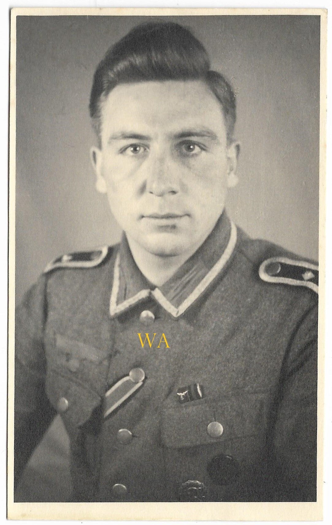 Feldwebel with Iron Cross 2nd class, VWA in black, Sport Abzeichen & ribbon.