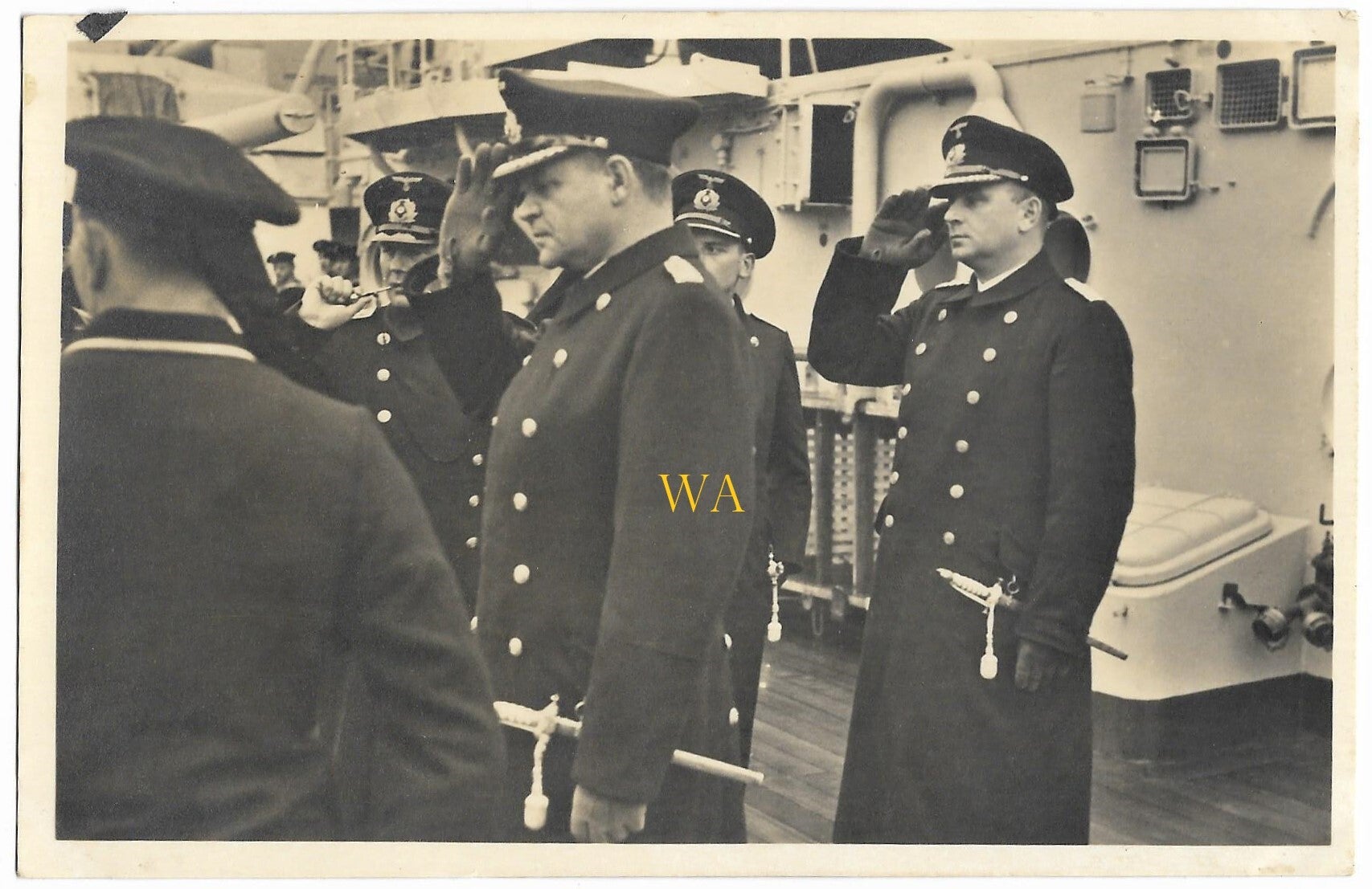 Senior officers of the Kriegsmarine with parade daggers