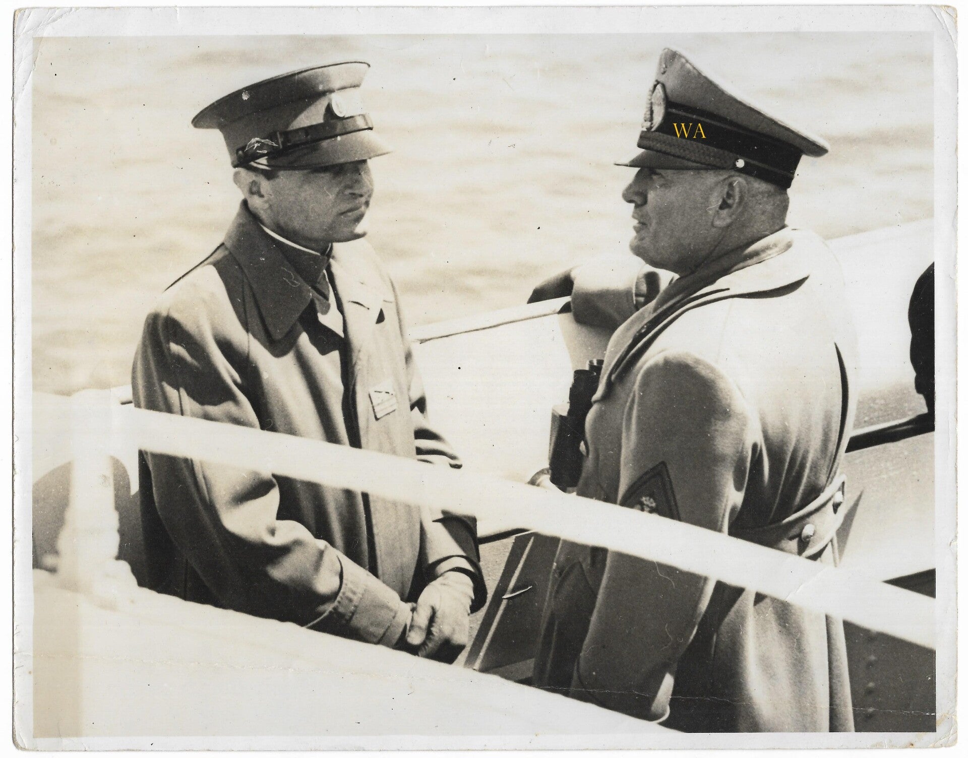 Large Press photo of Benito Mussolini, leader of Italy until 1943.