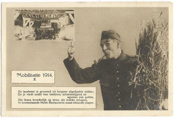 Postcard: Dutch mobilisation 1914 !