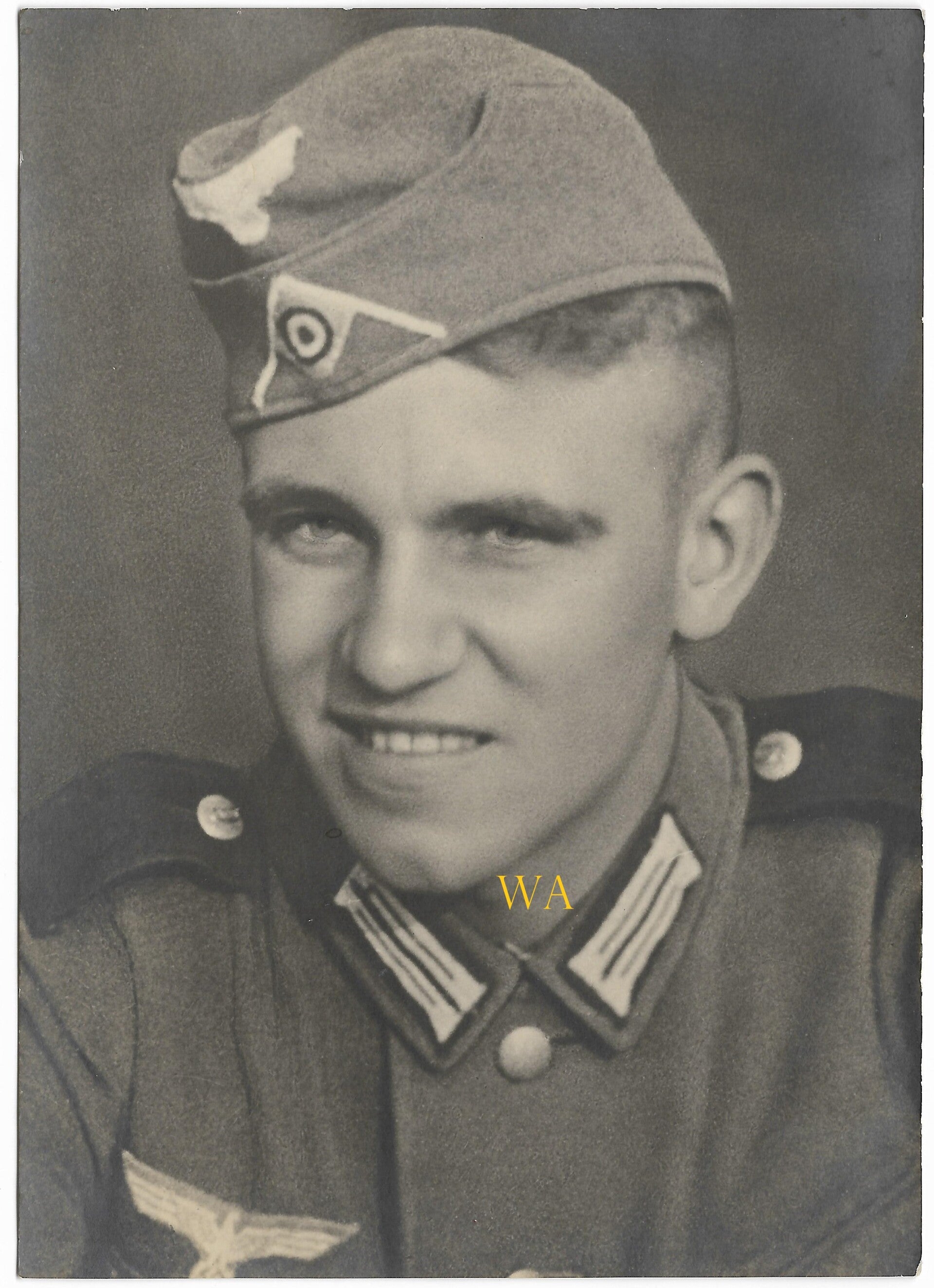 Studio portrait fallen soldier on 21 May 1940 in Charleville, France. Operation “Fall Gelb”.
