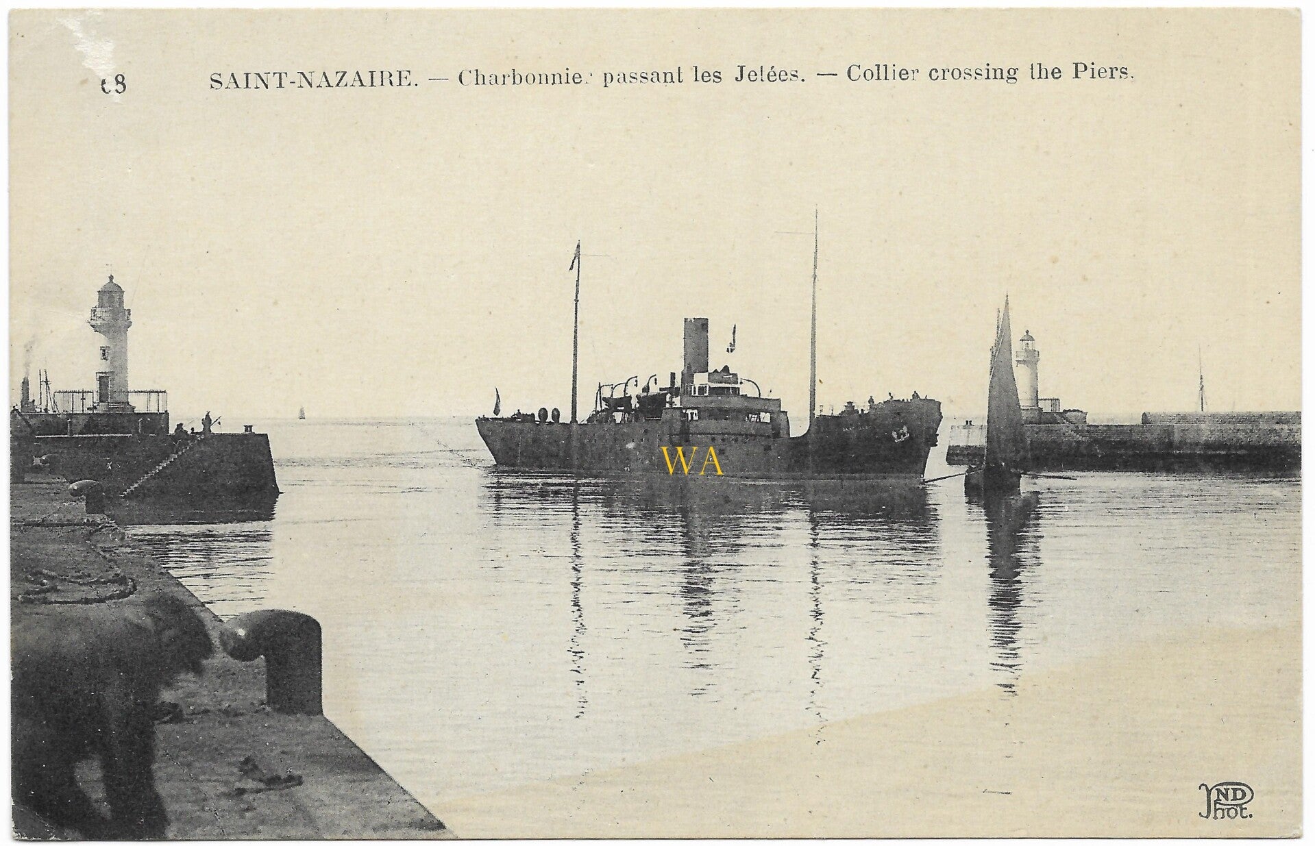 German postcard sent from St.Nazaire in France (1942)
