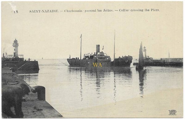 German postcard sent from St.Nazaire in France (1942)