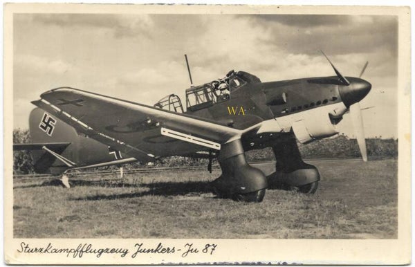 Postcard 'Sturzkampfflugzeug Junkers - Ju 87'