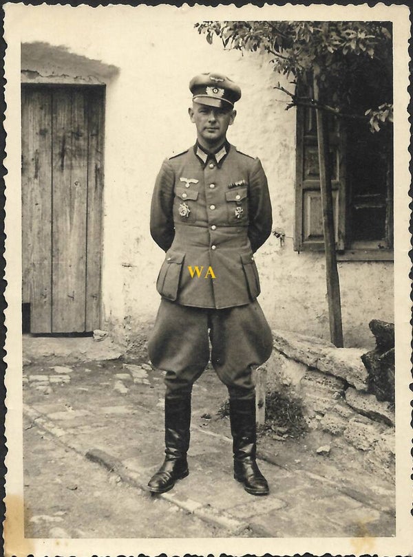 Recipient of the German Cross in Gold on the chest and many other decorations (DKIG).