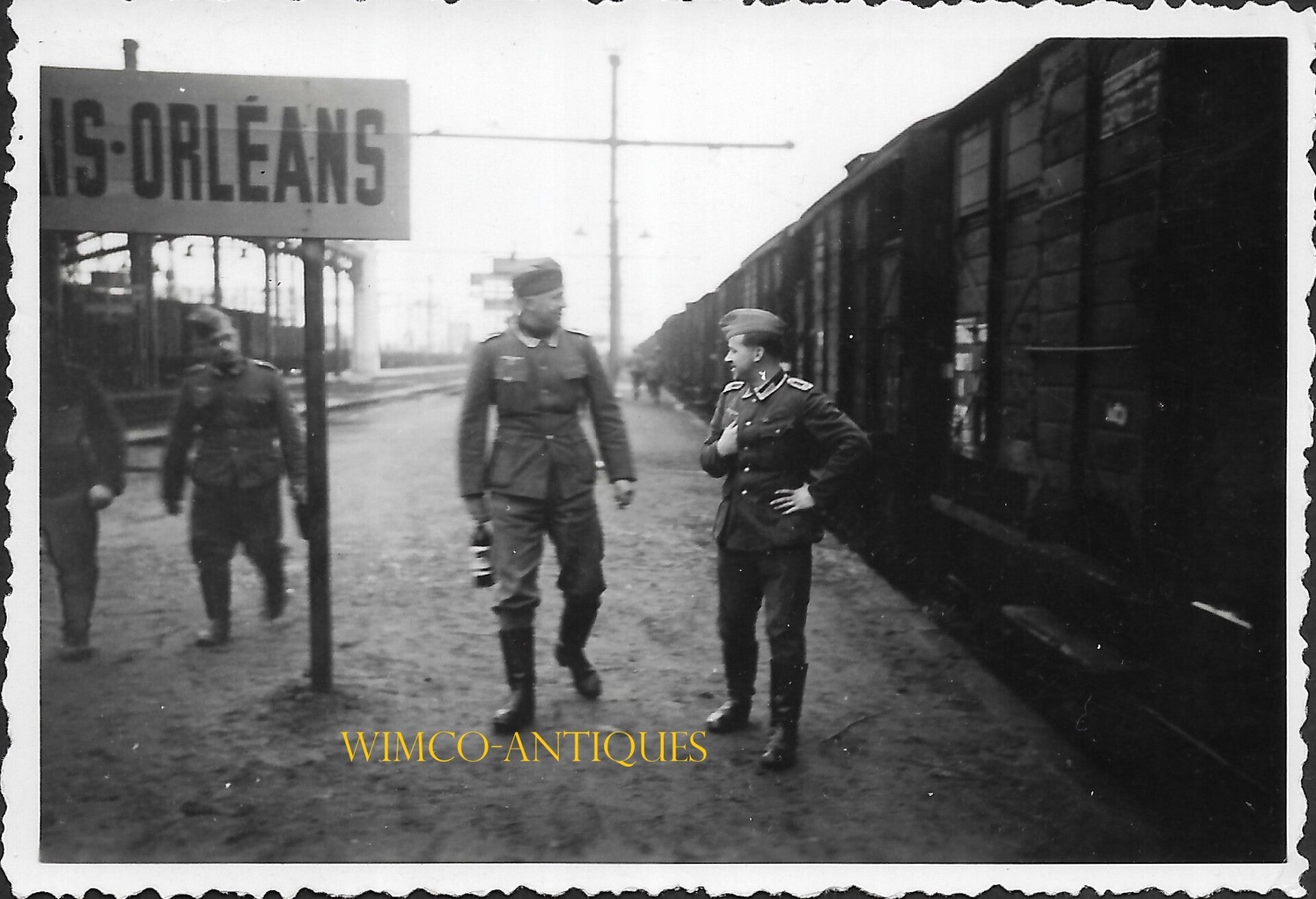 At the train station in Blois, en route to Orléans, France – December 24, 1941