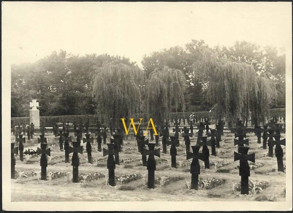 German cemetery in Antwerp (Belgium), photo taken on 23 July 1944!