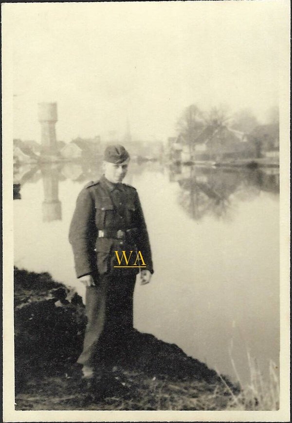 German soldier near Alphen aan den Rijn (1942)