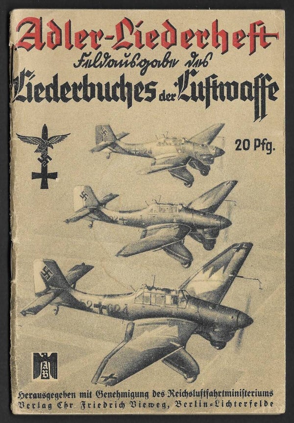 Adler-Liederheft (Feldausgabe des Liederbuches der Luftwaffe)