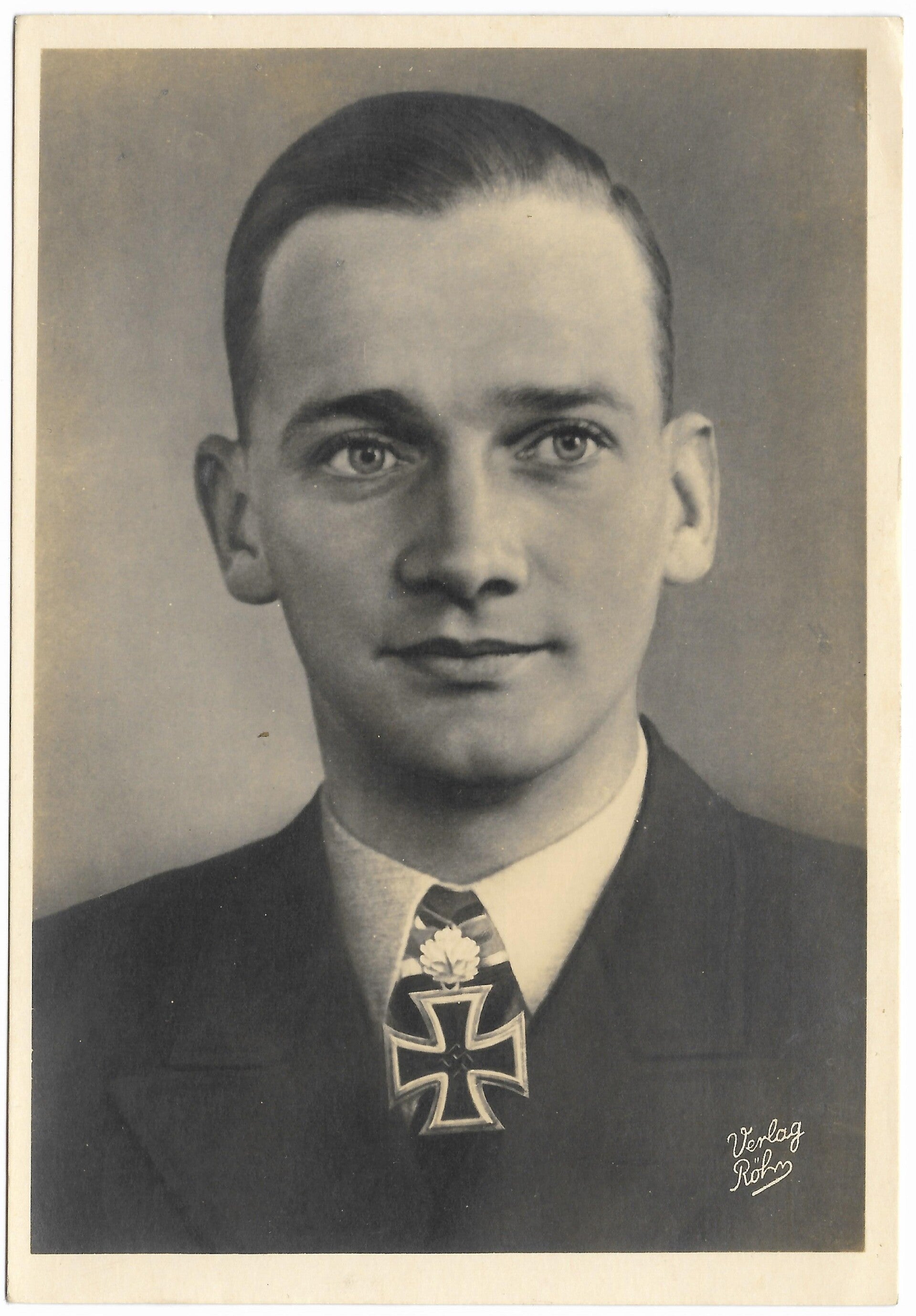 Postcard 'Ritterkreuzträger' Oberleutnant z. S. Wuppermann