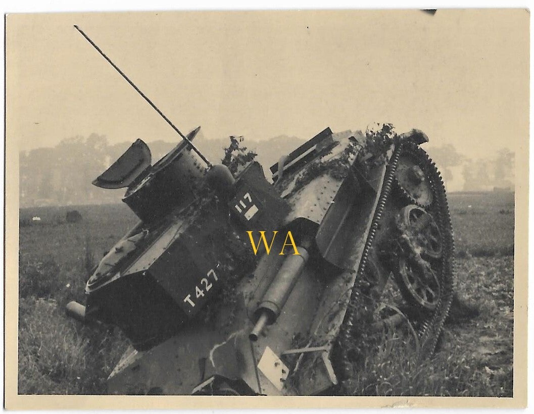 British Vickers light tank MK VI in north-west France