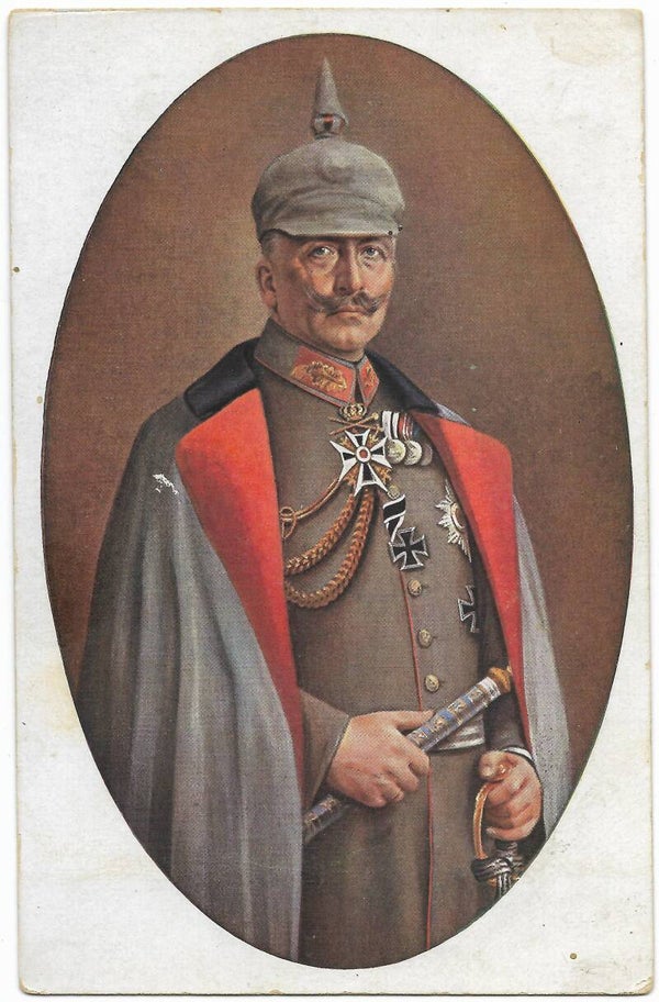 Postcard showing Kaiser Wilhelm II