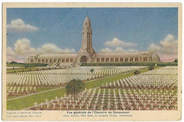Postcard : Ossuaire de Douaumont (Verdun)