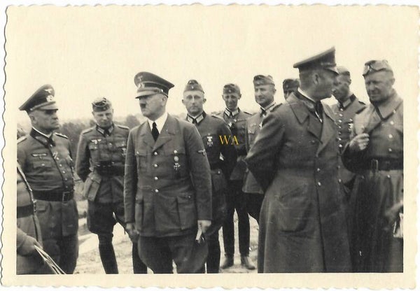 Adolf Hitler with his general staff including Erwin Rommel. Amateur recording!