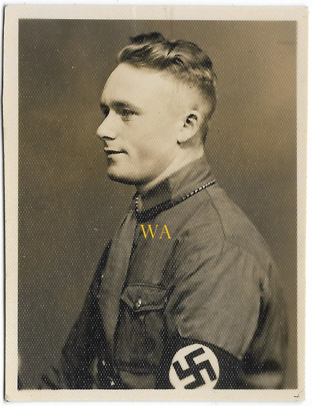 Portrait of an SA member with sleeve band.