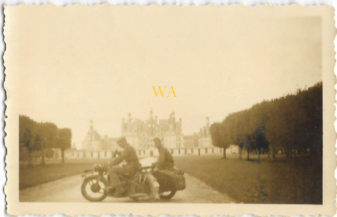 German soldiers at Chambord castle in France