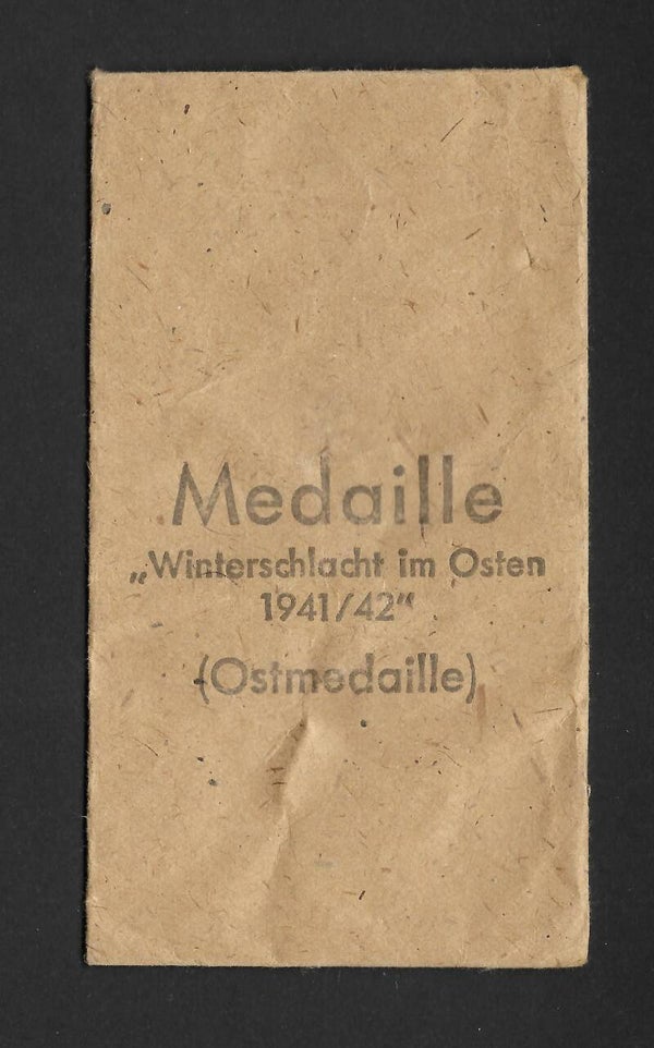 Bag for the medal "Winter Battle in the East 1941/42" Ostmedaille.