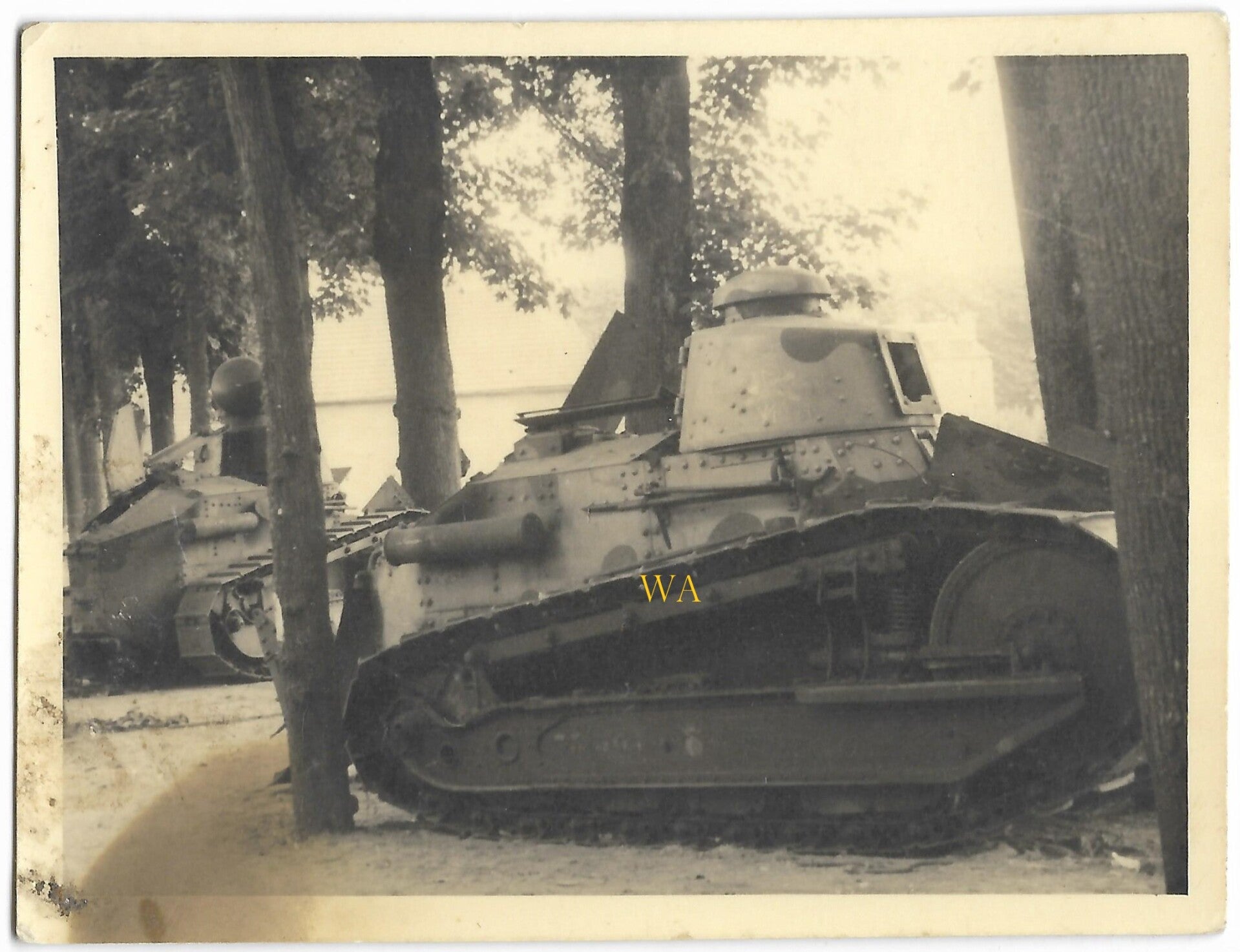 French Renault FT-Tank taken out of action.