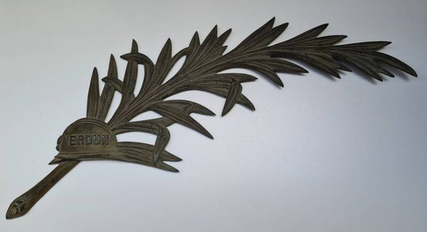 Cast iron grave palm. Verdun