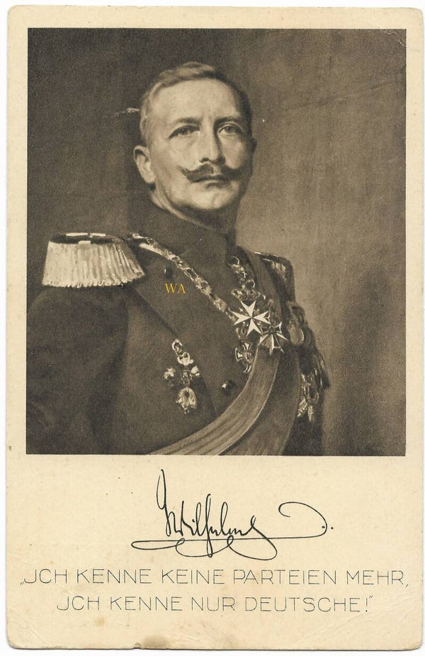 Postcard Red Cross with the image of Kaiser Wilhelm II