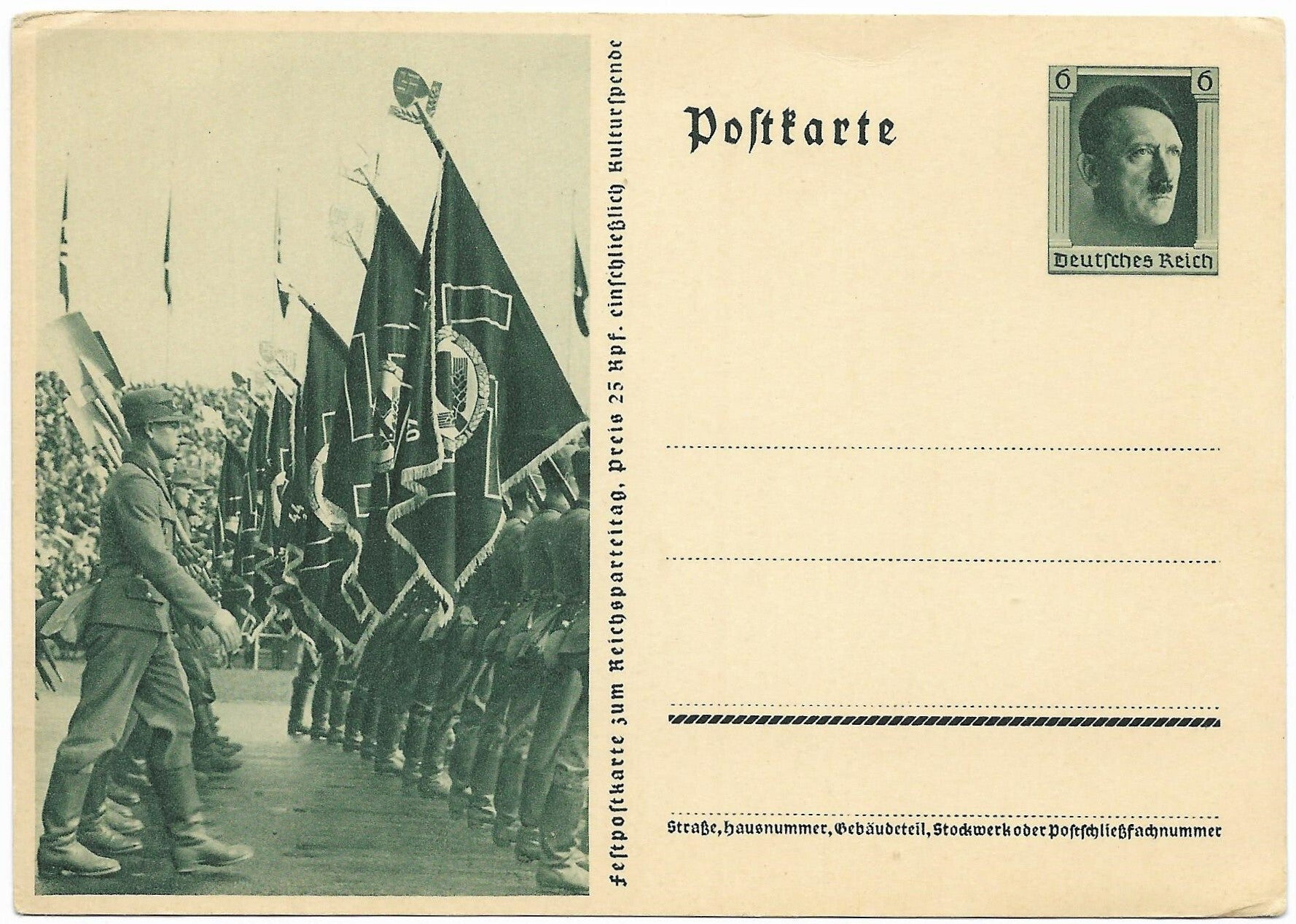 Feldpostkarte 1937 Reichsparteitag