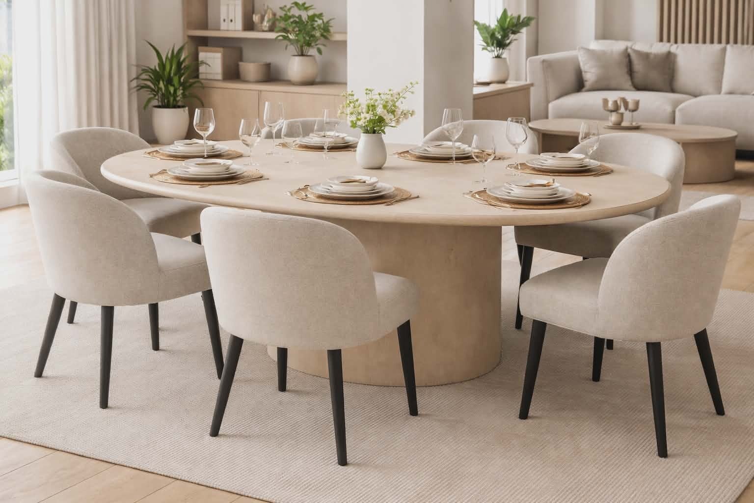 Ovale Eettafel Mortex