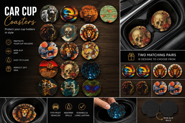Car Cup Holder Coasters