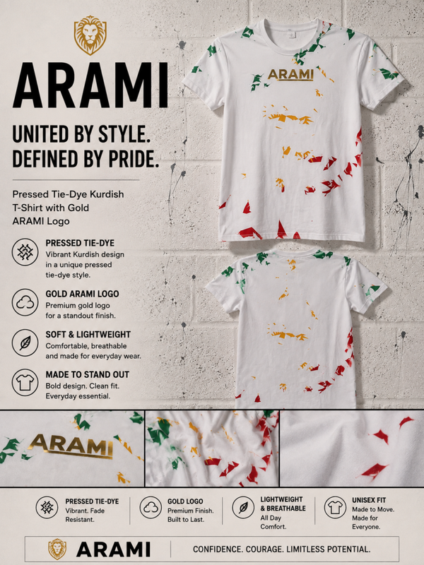 Arami Official – Kurdish Colours T-Shirt