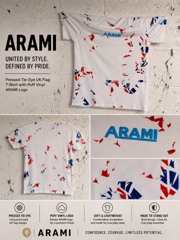 Arami Official – UK Colours Puff Logo T-Shirt