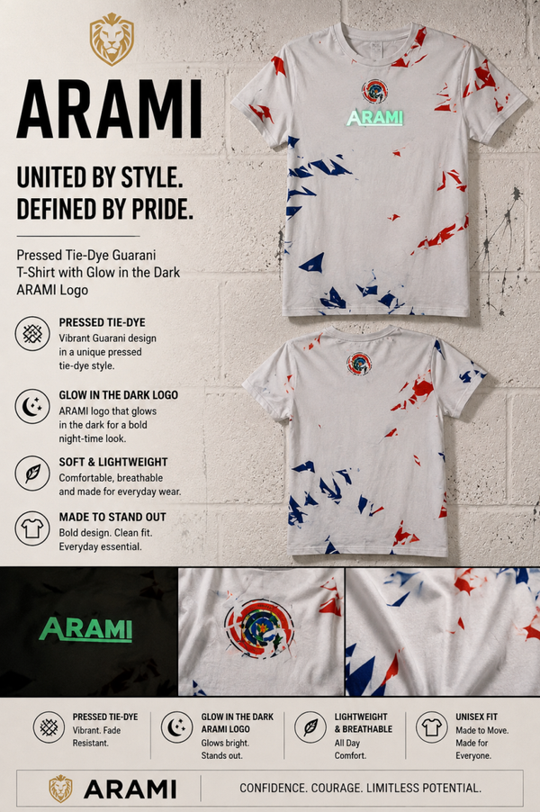 Arami Official – Guaraní Inspired Glow Logo T-Shirt