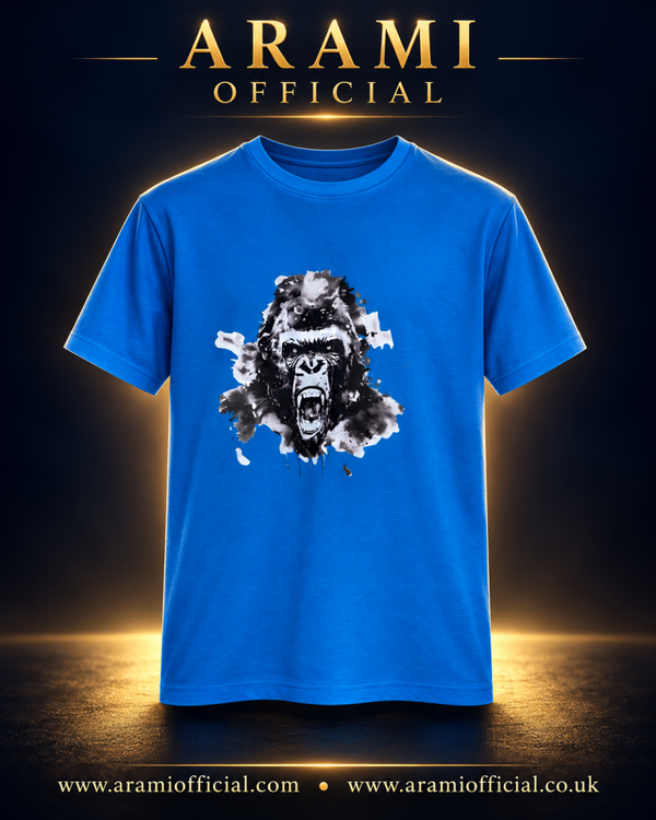 unisex Roaring Gorilla Face T-Shirt - Unisex